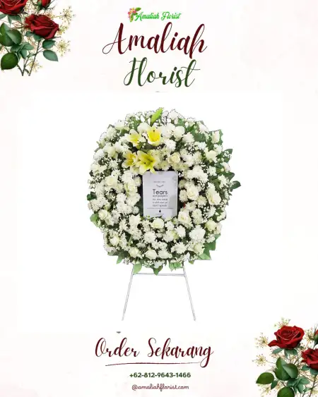 Krans Bunga Duka Tetap