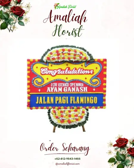 Sewa Papan Bunga Tetap